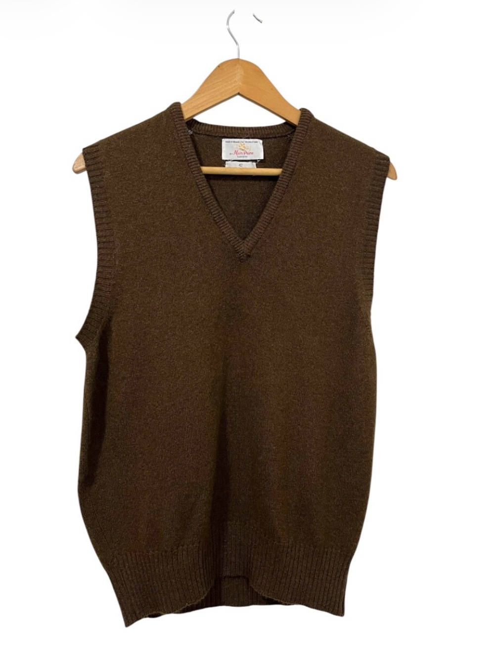 Vintage The Bay Alan Paine Lambswool Blend Sweater Vest Made in England